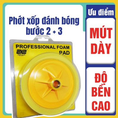 Phớt mút đánh đóng tròn 6 inch, phớt đánh bóng bước 2 hiệu quả, độ bền cao