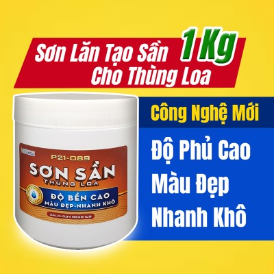 Sơn sần thùng loa dạng lăn hệ nước độ phủ cao, màu đẹp, sơn dùng phục hồi vỏ thùng loa cũ