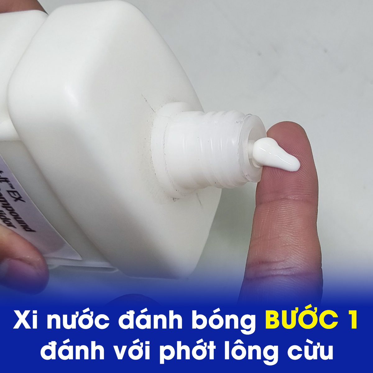 Xi đánh bóng bước 1
