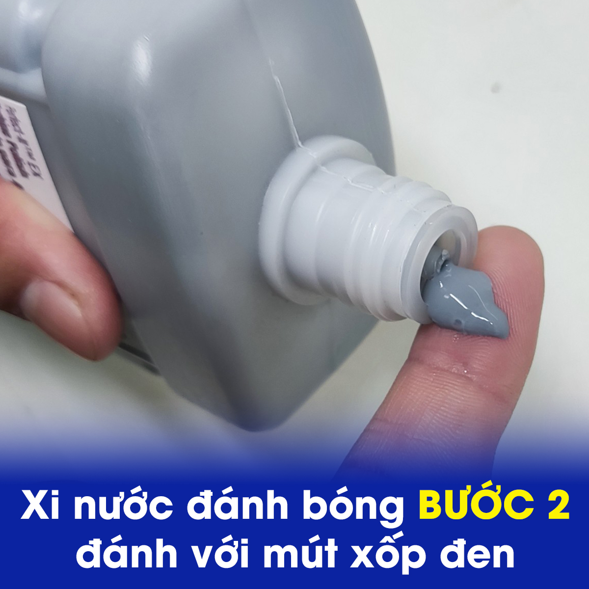 Xi đánh bóng bước 2