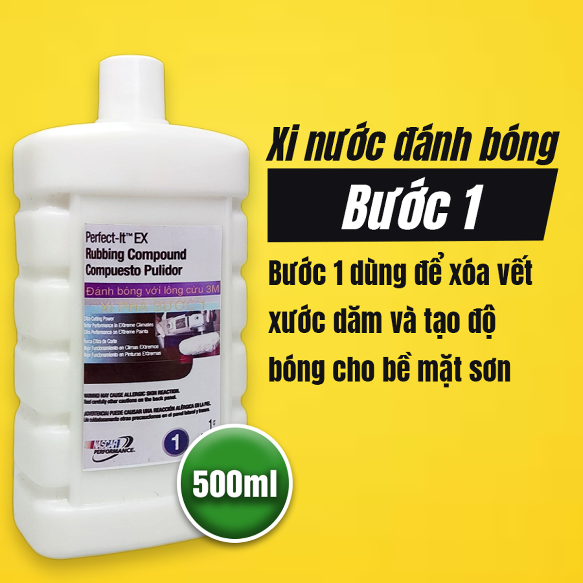 Xi đánh bóng bước 1