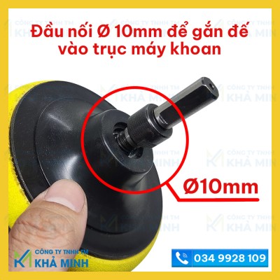 Đế đánh bóng, đế chà nhám cho ô tô xe máy có đầu nối dùng để gắn vào máy khoan cầm tay