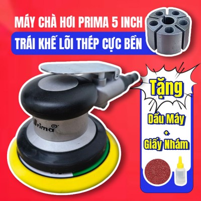 Máy hơi chà nhám Prima 5 in lõi thép cho độ bền cao, đế gai