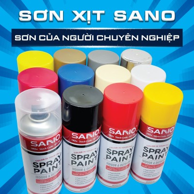 Sơn xịt cao cấp SANO nhanh khô - bền màu - độ phủ cao