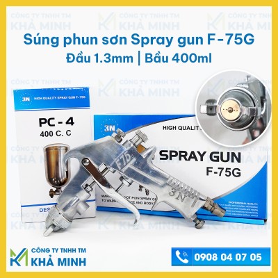 Súng phun sơn khí nén, súng phun sơn cầm tay Spray Gun F-75G