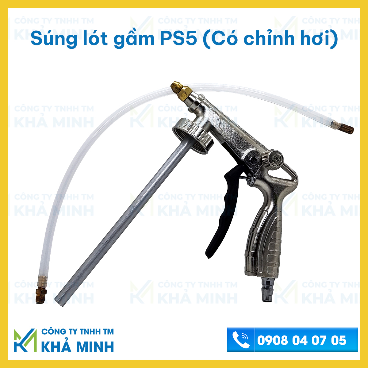 Súng phủ gầm có chỉnh hơi